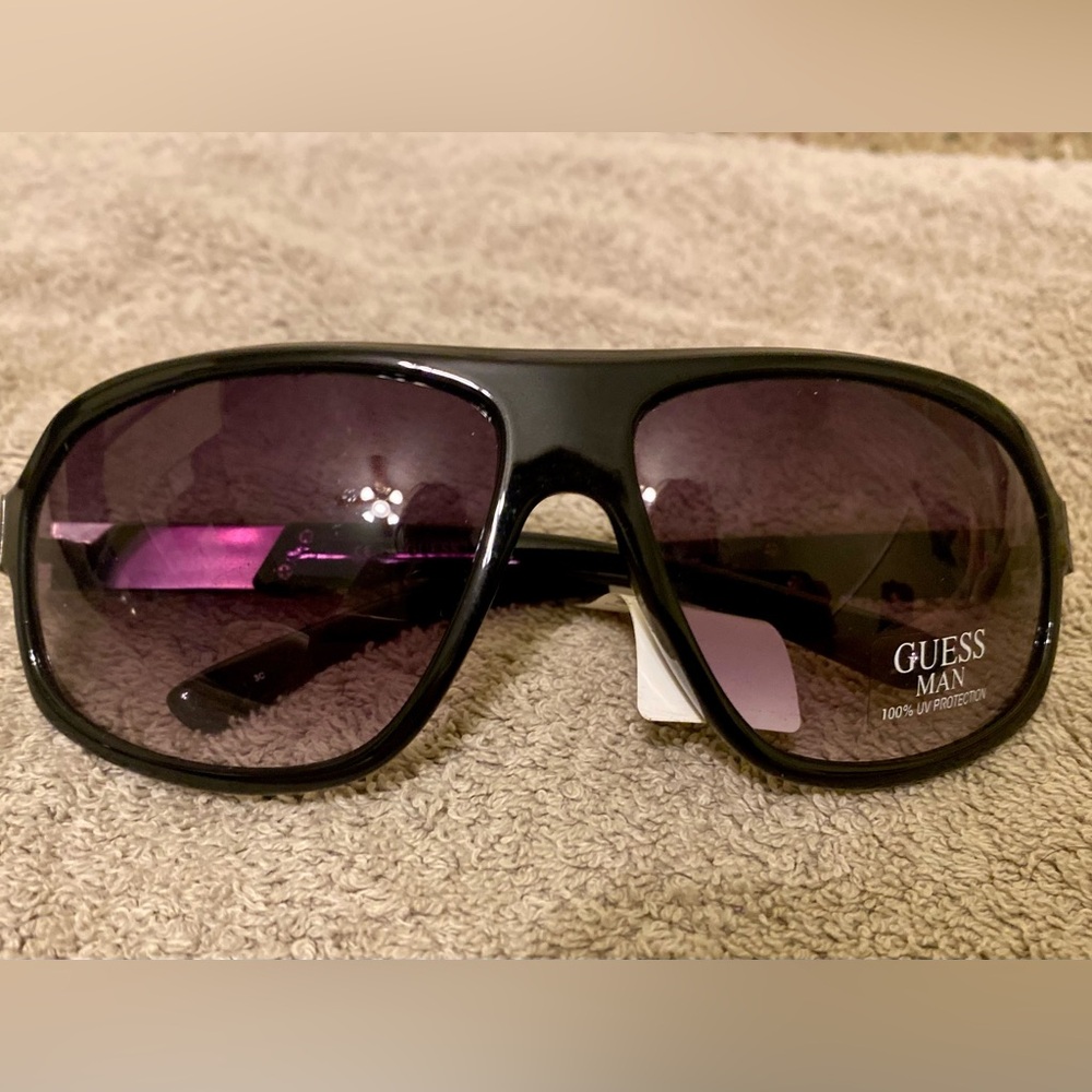 Guess Black and Purple Sunglasses